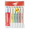 Ecopack 7 surligneurs stabilo swing cool fluo 4 pastel + 3 naturecolo