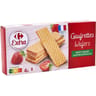Carrefour extra gaufrettes goût fraise 160g