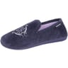 Charentaise velours ultra doux femme Isotoner MARINE CHINE 39