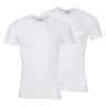 Lot de 2 tee-shirts col V manches courtes homme coton bio Athena 950 BLANC/BLANC T5