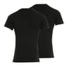 Lot de 2 tee-shirts col V manches courtes homme coton bio Athena 650 NOIR/NOIR T6
