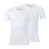 Lot de 2 Tee-shirts col V manches courtes Ecopack  homme Athena 300 BLANC/BLANC T4