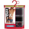Lot de 3 slips ligne 100% coton homme Dim NOIR 2 9VG T4