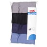 Lot de 4 slips taille basse homme Influx basic UNI NOIR/BLEU/GRIS/BLEU CHINE T6
