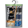 Lot de 3 boxers Microfibre Sport homme Dim A9N NOIR/BLEU/BLEU CYAN T2