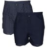Lot de 2 caleçons fantaisie et unis homme influx IMP MARINE/MARINE T7
