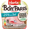Herta le bon Paris jambon -25% de sel sans nitrites 8 tranches 280g