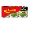 D'aucy haricots verts extra fins rangés 440g x3 lot familial 1320g