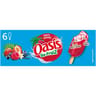 Oasis so fruiz 6 bâtonnets vanille sauce et enrobage fruits rouges 282g