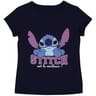 Tee shirt manches courtes stitch fille MARINE STITCH 6 ANS