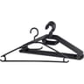 Plastique cintre crochet tournant noir x10