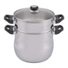 Couscoussier inox bombe avec couvercle 24cm