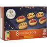 Carrefour extra 8 mini hot dogs 140g