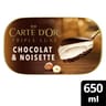 Carte d'or dessert glacé chocolate & hazelnut 650ml 440g
