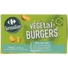 Carrefour veggie végétal burgers soja blé pois 400g
