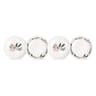 Coffret 4 assiettes mignardises forme coupe decoration noel 15cm