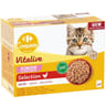 Carrefour companino pâtée pour chat junior sélection volaille 12 sachets de 100g