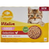 Carrefour companino pâtée pour chat junior sélection volaille 12 sachets de 100g