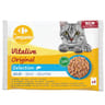 Carrefour companino pâtée pour chat sélection poissons 4x100g