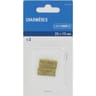 Tréfilaction charnière laitonnée 25x15mm x2