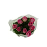 Bouquet de 9 roses tiges 50 cm coloris assortis