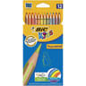 Bic tropicolors étui carton de 12 crayons de couleur