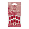 Mild & elegant faux-ongles acrylic poppy pomegranate