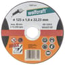 Wolfcraft disque à tronçonner inox 125x1 mm