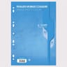 Feuilles simples perforées Bleu 21X297 100 pages seyes 80g Calli