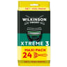 Wilkinson xtreme 3 sensitive comfort rasoir jetable 3 lames lot de 24