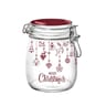 Boite de conservation en verre 15.5x9.5 cm christmas