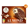 Carrefour Extra glaces chocolat au lait amandes x4 320g
