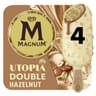 Magnum 4 bâtonnets glace double noisette 282g