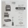 Kit gaz butane flexible 1.25 m + détenteur butane intérieur extérieur