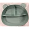 Assiette silicone vert clair