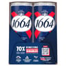 1664 bière blonde canettes 6x33cl 5.5%vol
