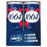 1664 bière blonde canettes 6x33cl 5.5%vol
