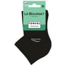 2 paires de socquettes ultra courtes en coton  bio femme LE BOURGET NOIR/NOIR 37\41