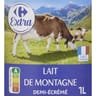 Carrefour extra lait de montagne demi écrémé 1l