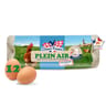 Douce France 12 oeufs plein air tout calibre