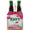 Carrefour bière sans alcool saveur framboise yours 6x33cl