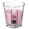Bougie verre parfum rose 90g