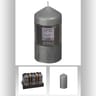 Bougie ronde coloris gris