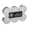 Lot de 6 bougies chauffe-plat coloris blanc
