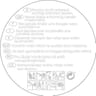 6 CHAUFFE-PLATS "NATURE" 17/38 MM GRIS