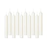 Lot de 10 bougies bâtons coloris ivoire h16 cm