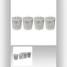Bougies argentées x4