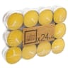 Lot de 24 bougies chauffe-plat à la citronnelle