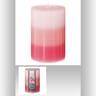 Bougie petit format trio rose 7 x 10 cm