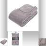 Plaid microfibre gris 180 x 230 cm